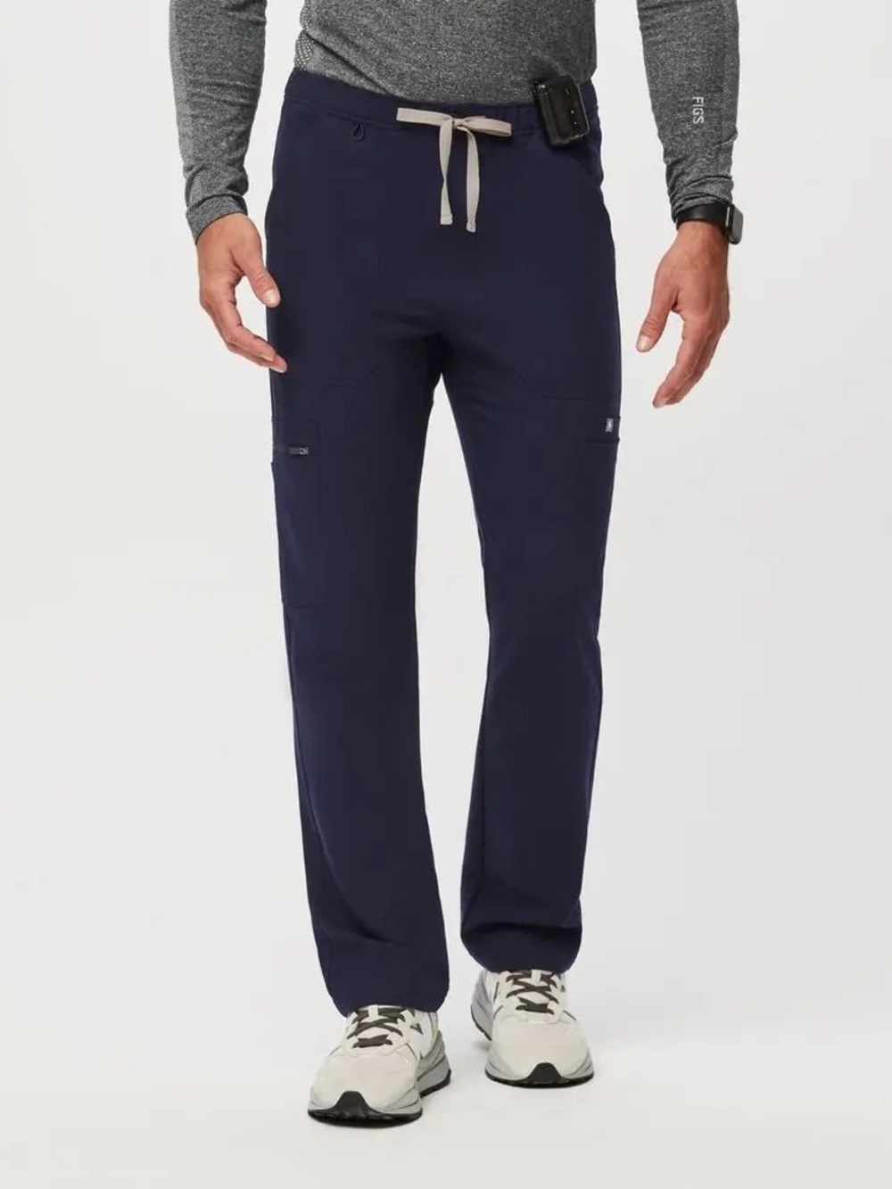 NWT Figs Men’s Navy Blue Cairo Cargo Straight-Leg Scrub Pants Size XL